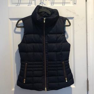 Lilly Pulitzer puffy vest in navy